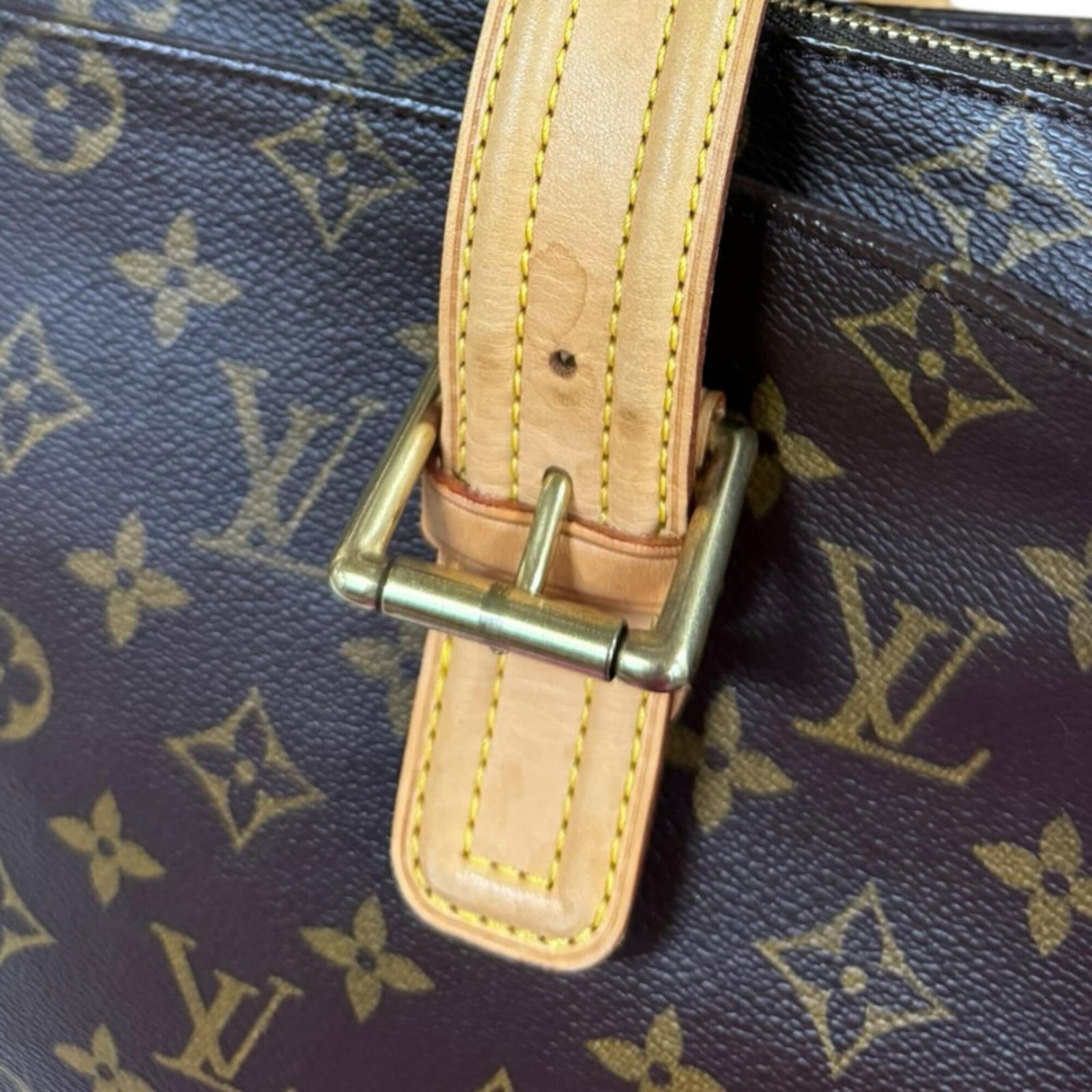 Canvas monogram handbag Vuitton Louis - 13