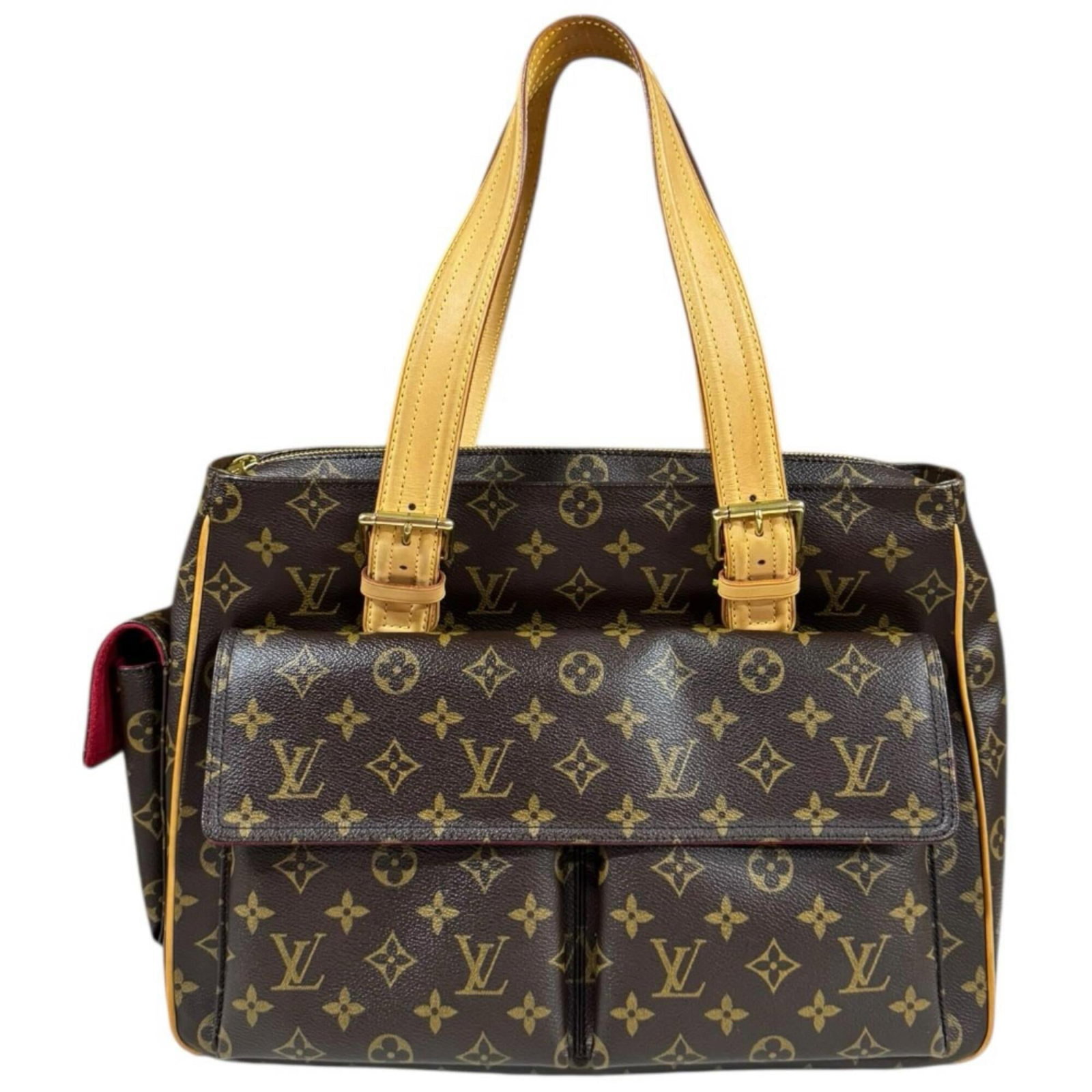 Canvas monogram handbag Vuitton Louis: Canvas monogram handbag Vuitton Louis Canvas monogram handbag Vuitton Louis in brown, featuring the iconic monogram pattern. This classic design boasts a timeless canvas material with a few traces of 
