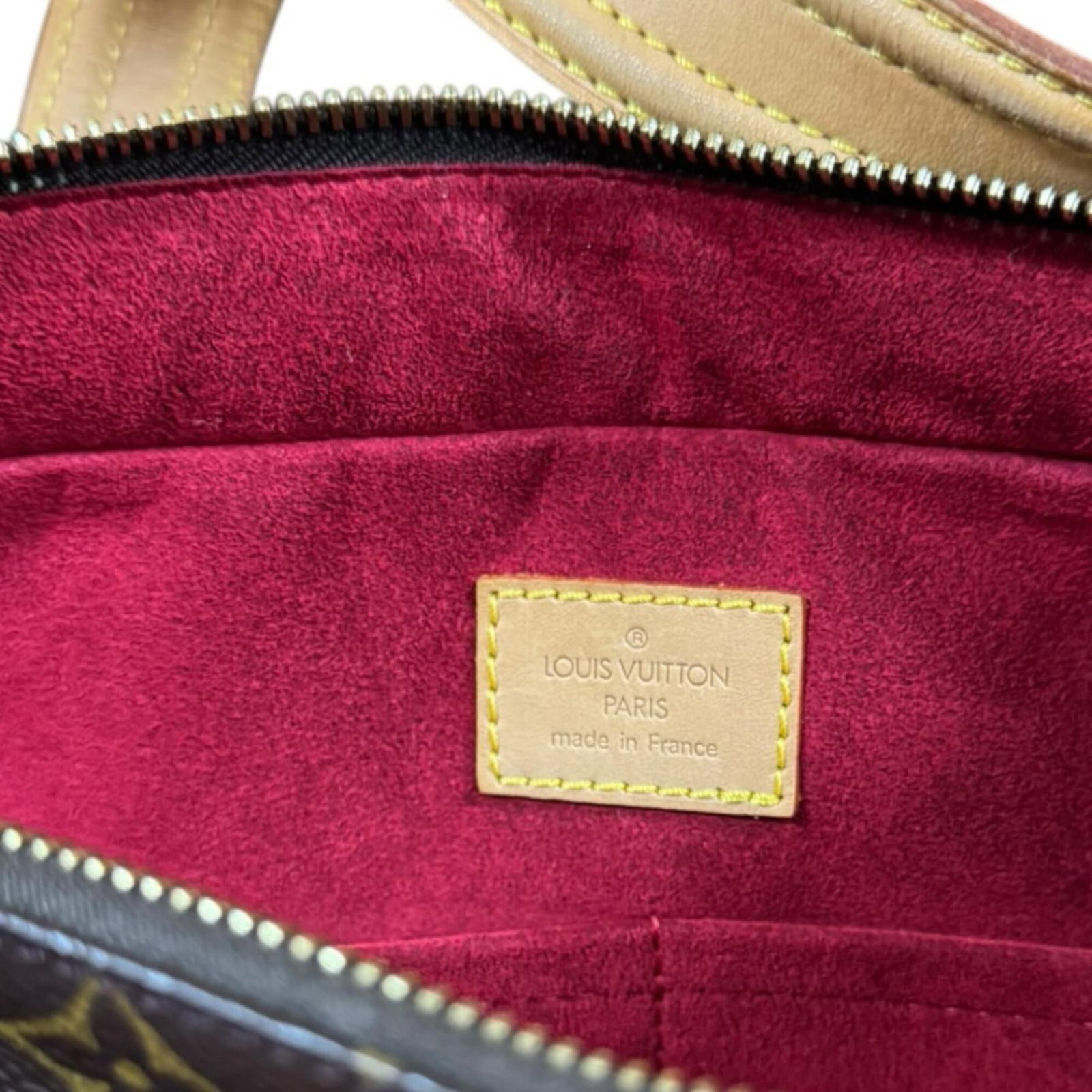 Canvas monogram handbag Vuitton Louis - 9
