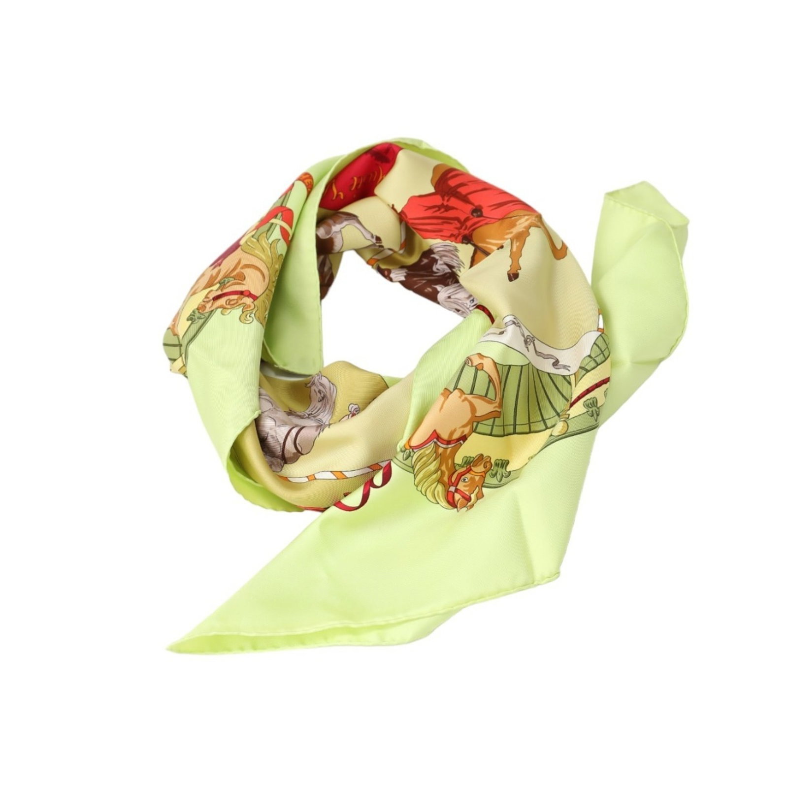 Silk Hermes Scarf - 4