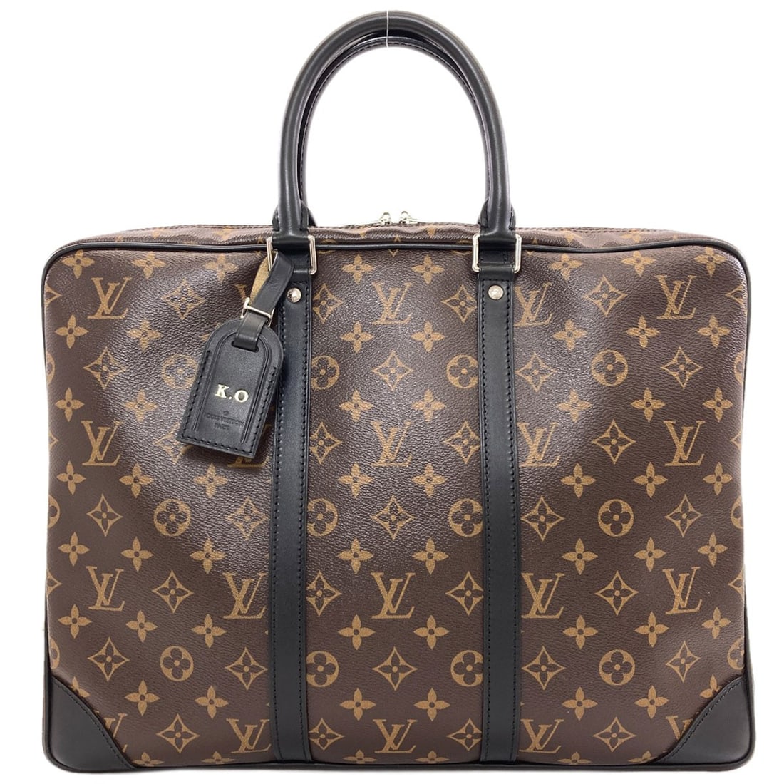 Voyage Business Porte- Documents Monogram Canvas Louis Vuitton M40225: Voyage Business Porte- Documents Monogram Canvas Louis Vuitton M40225 Monogram canvas, brown exterior. The Voyage Business Porte- Documents Monogram Canvas Louis Vuitton M40225 features distinctive mo