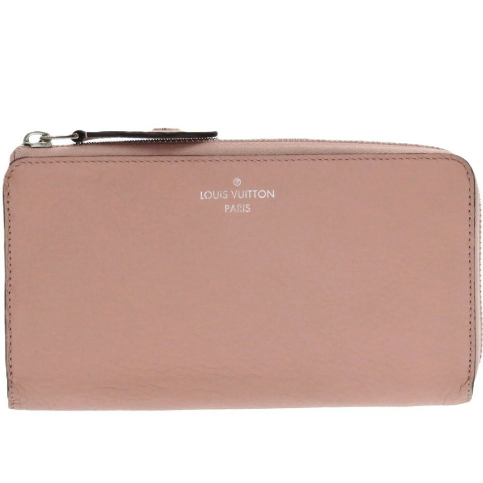 Long Wallet Leather Bi Fold Louis Vuitton: Long Wallet Leather Bi Fold Louis Vuitton Magnolia and Pink Long Wallet from Louis Vuitton, featuring Taurillon Leather construction. This bi-fold wallet measures 11cm x 19.5cm x 3cm and has a
