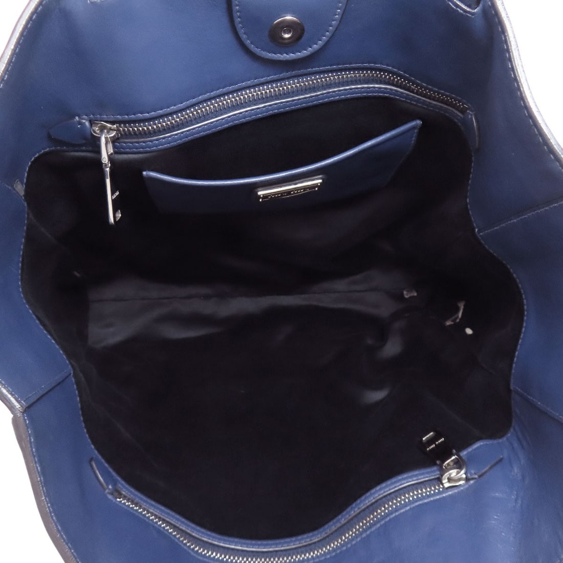 Logo tote bag leather - 5