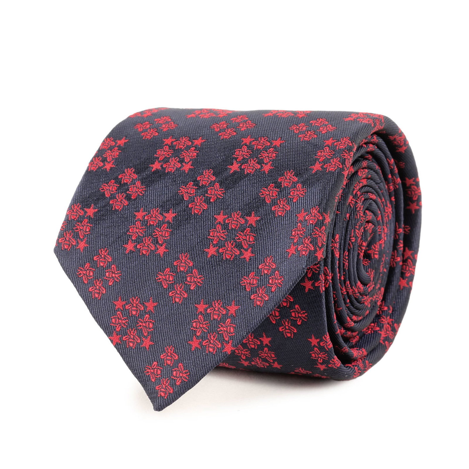 Gucci Cravat Silk: Gucci Cravat Silk This Gucci Cravat Silk features a classic navy and red color combination, crafted from high-quality silk. Measuring 148cm in length and 7cm in width, it boasts a timeless design that