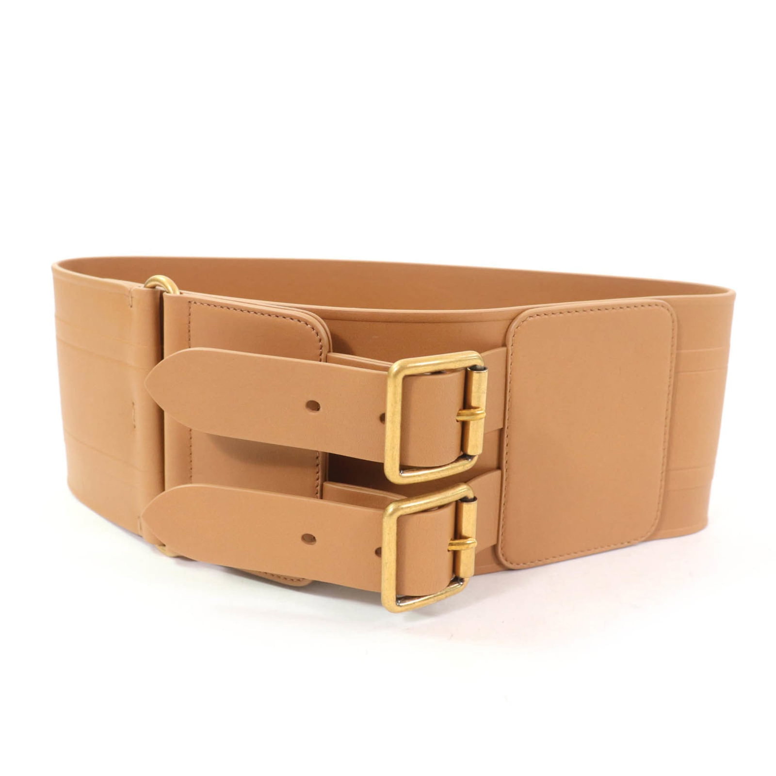 Dior Standard Belt Christian: Dior Standard Belt Christian Standard belt from Christian Dior in brown leather, measuring 66cm-71cm and 10cm wide. Made from high-quality leather, this classic design features a timeless look that