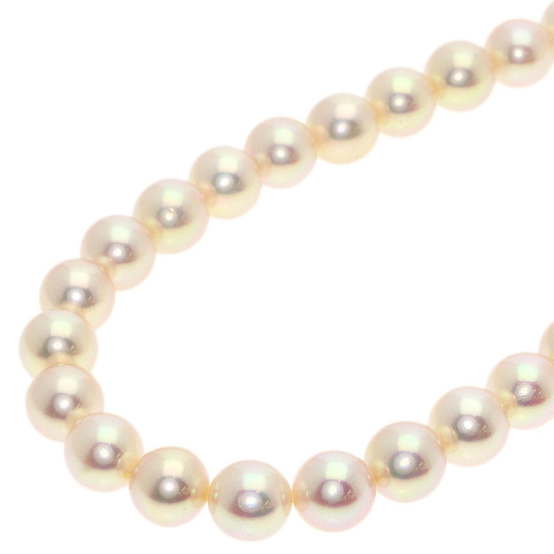 K14 White Gold Akoya Pearl Necklace 42G: K14 White Gold Akoya Pearl Necklace 42G K14 White Gold Akoya Pearl Necklace 42G features a striking combination of elegant design and luxurious materials, with a high-quality K14 white gold setting