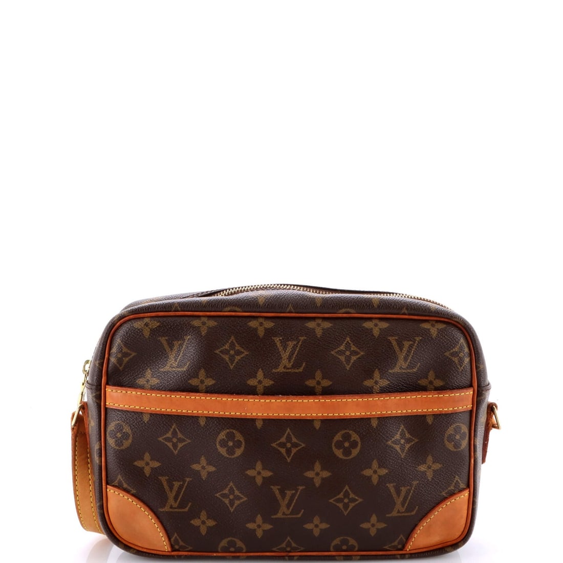 Trocadero Handbag Canvas Monogram Louis Vuitton 27: Trocadero Handbag Canvas Monogram Louis Vuitton 27 Trocadero Handbag Canvas Monogram Louis Vuitton 27 - A Timeless Brown Cross Body Bag with Distressed Charm. This classic cross body bag features a ca