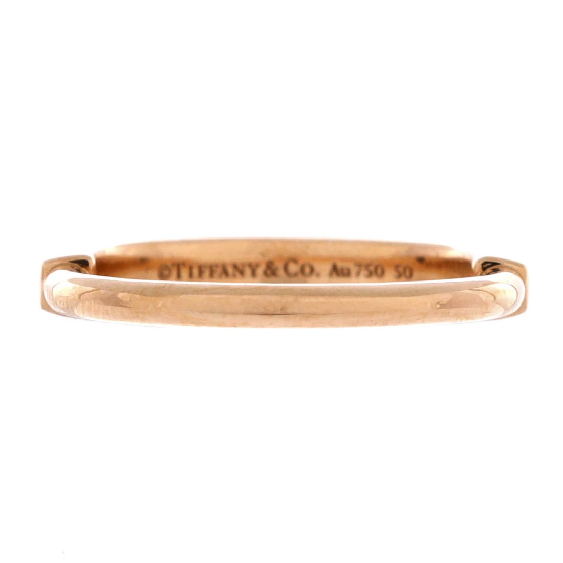 Tiffany & Co. Lock Ring 18K Rose Gold: Tiffany & Co. Lock Ring 18K Rose Gold Tiffany & Co. Lock Ring 18K Rose Gold boasts elegant simplicity with its 3.00 mm width and 18K rose gold material, characteristic of the luxury brand's refined