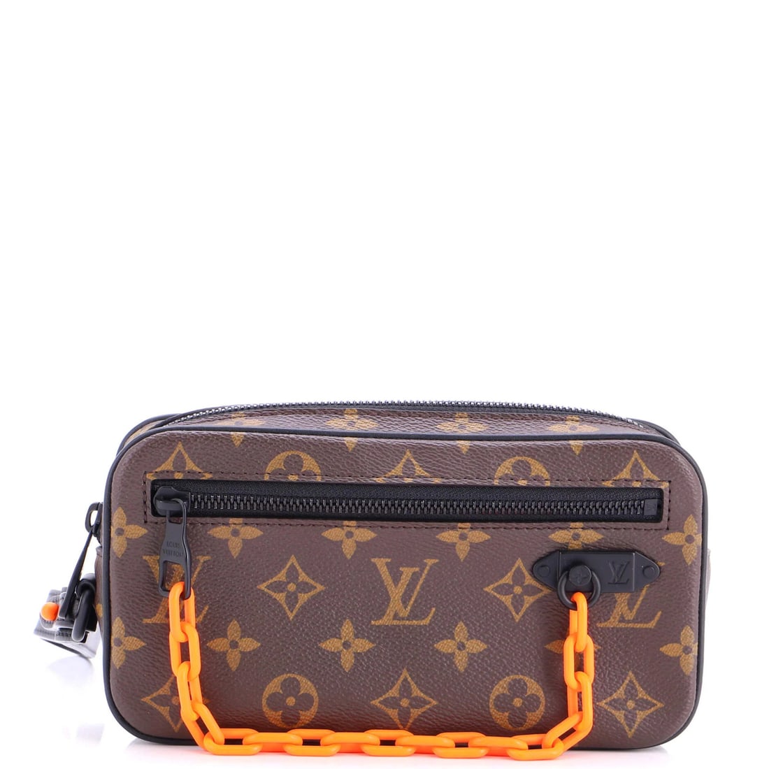 Vuitton Louis Monogram Pochette Ray Solar Volga Canvas: Vuitton Louis Monogram Pochette Ray Solar Volga Canvas The Louis Vuitton Solar Ray Pochette Volga Monogram Canvas features a classic brown canvas exterior with a signature monogram pattern,