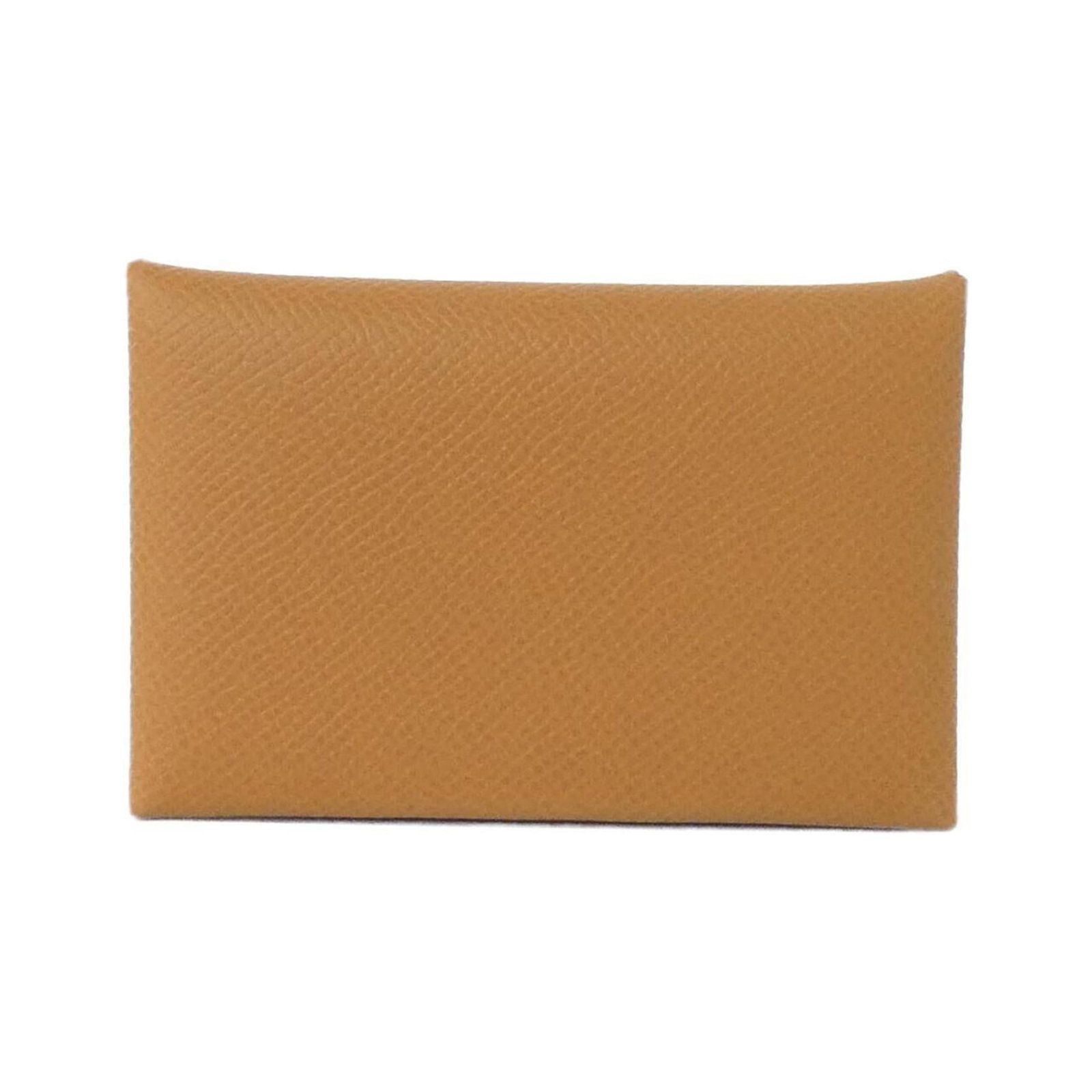 Hermes Business Card Case Epsom Leather: Hermes Business Card Case Epsom Leather Epsom leather business card case from Hermes, bearing a few traces of usage and minor scratches. The gold finish remains intact, showcasing the luxury brand's s