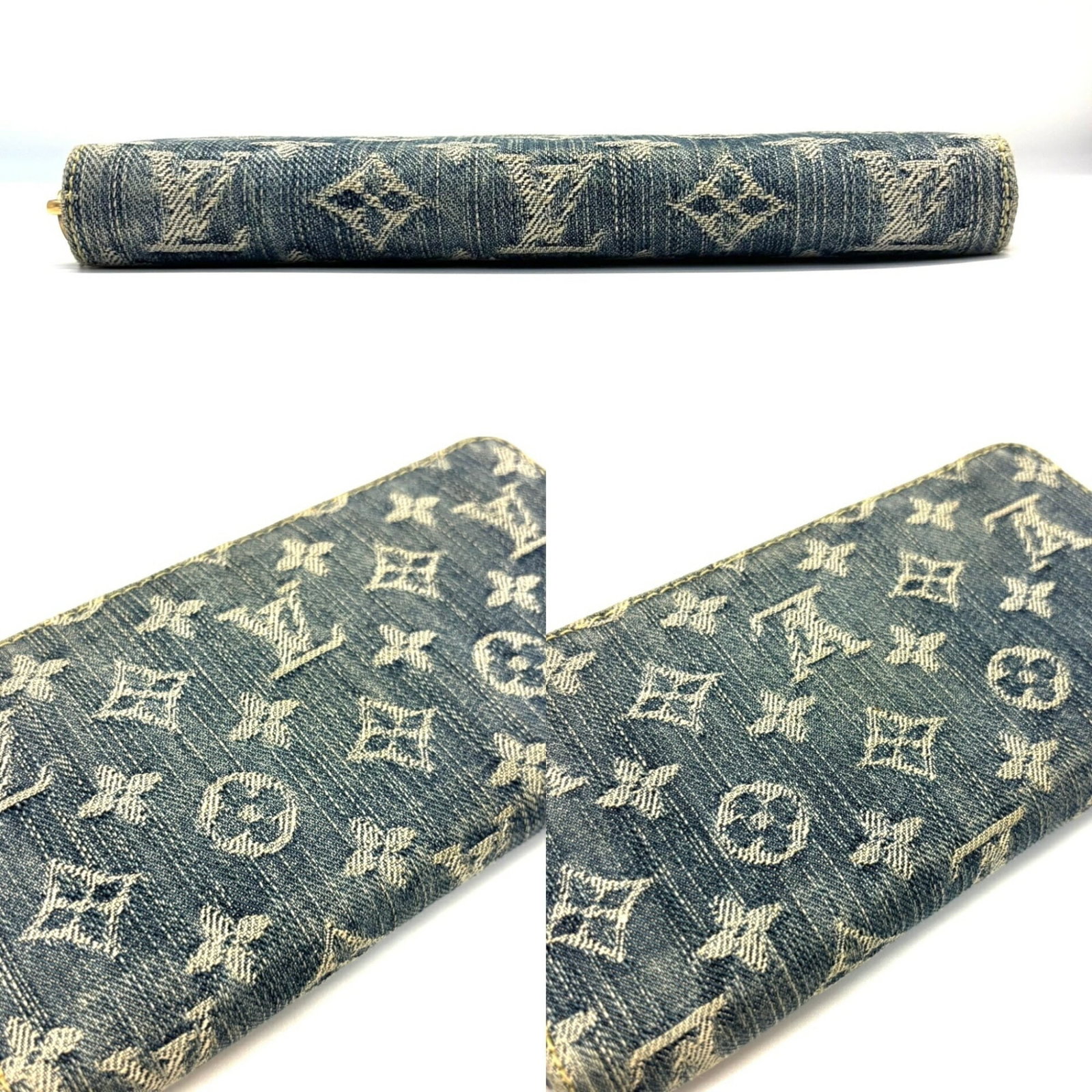 Long bi fold Monogram Denim Louis Vuitton - 4