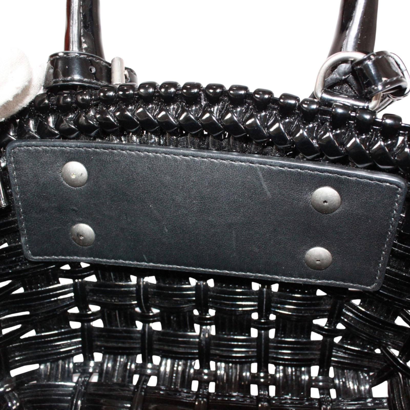 Basket Handbag Leather - 12