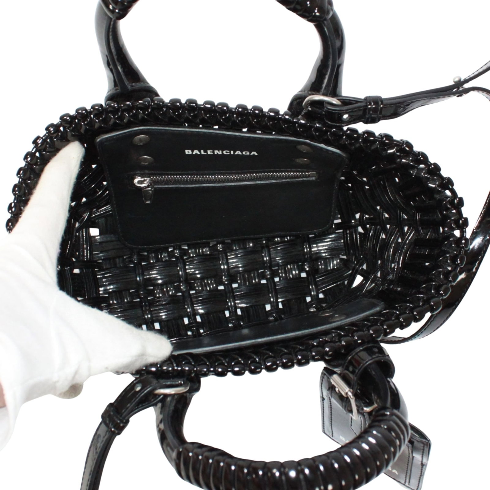 Basket Handbag Leather - 7