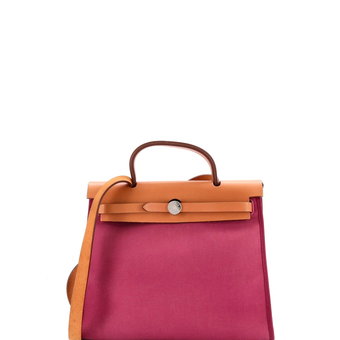Herbag Hermes Toile Leather Zip 31: Herbag Hermes Toile Leather Zip 31 Pink Herm?s Toile Leather Zipper Bag, 31cm. This bag features Herm?s' iconic Toile de Jouy design on its exterior, paired with a leather and canvas interior, and a