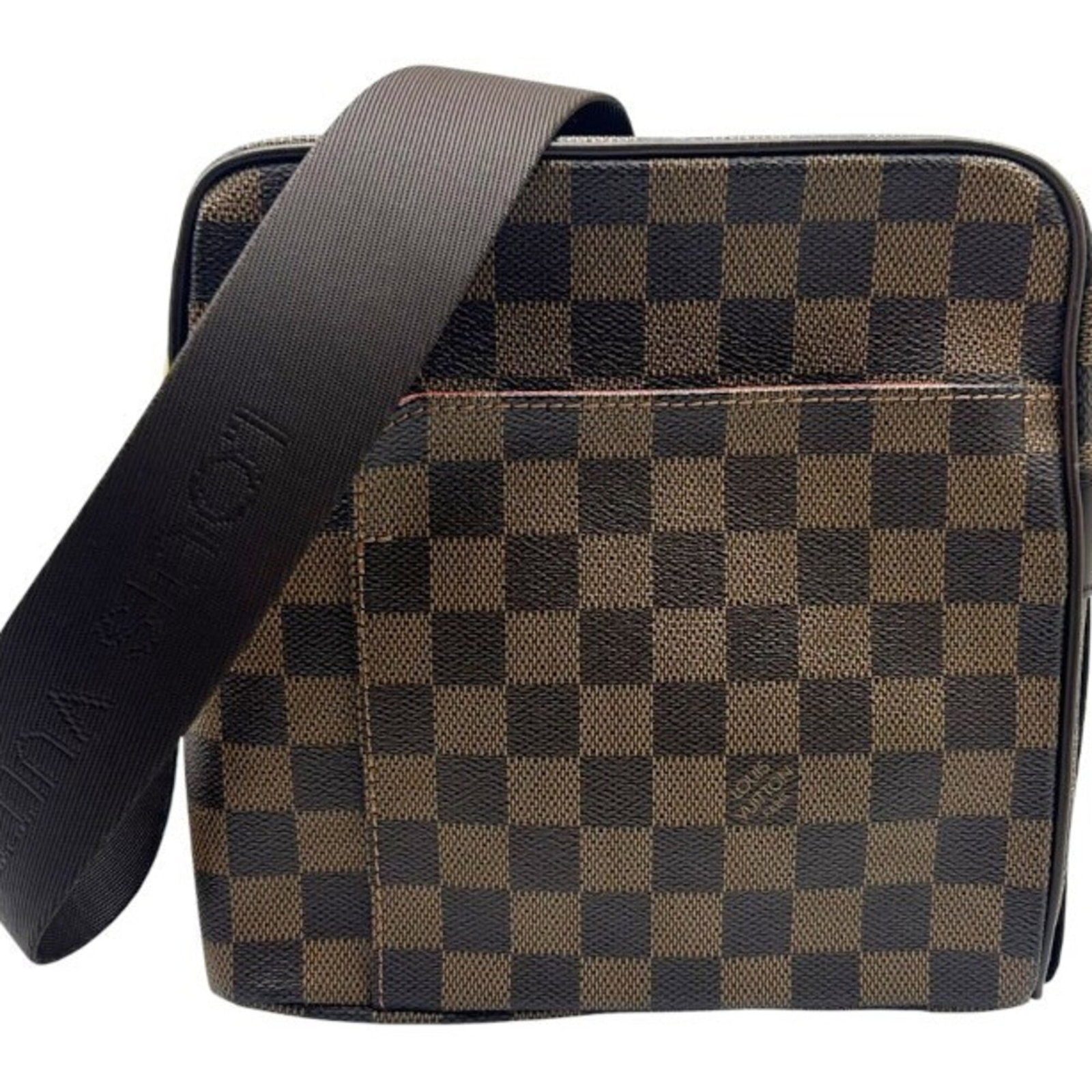 Canvas Damier Shoulder Bag Louis Vuitton: Canvas Damier Shoulder Bag Louis Vuitton Brown Damier Canvas Shoulder Bag from Louis Vuitton, featuring the iconic pattern in a timeless brown hue. This pre-owned bag boasts a classic design with a