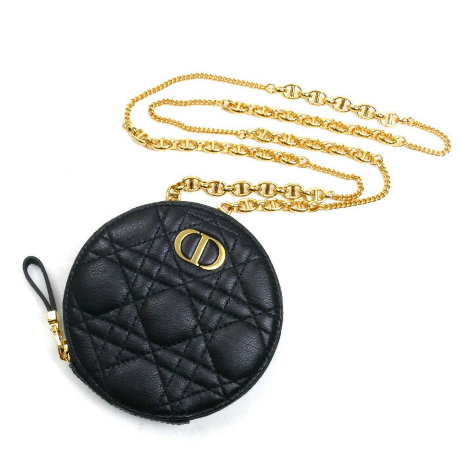 Shoulder Bag Christian Dior Leather: Shoulder Bag Christian Dior Leather The Christian Dior leather shoulder bag boasts sleek, black calfskin and gold hardware for an elegant touch. This refined design features a compact size with a