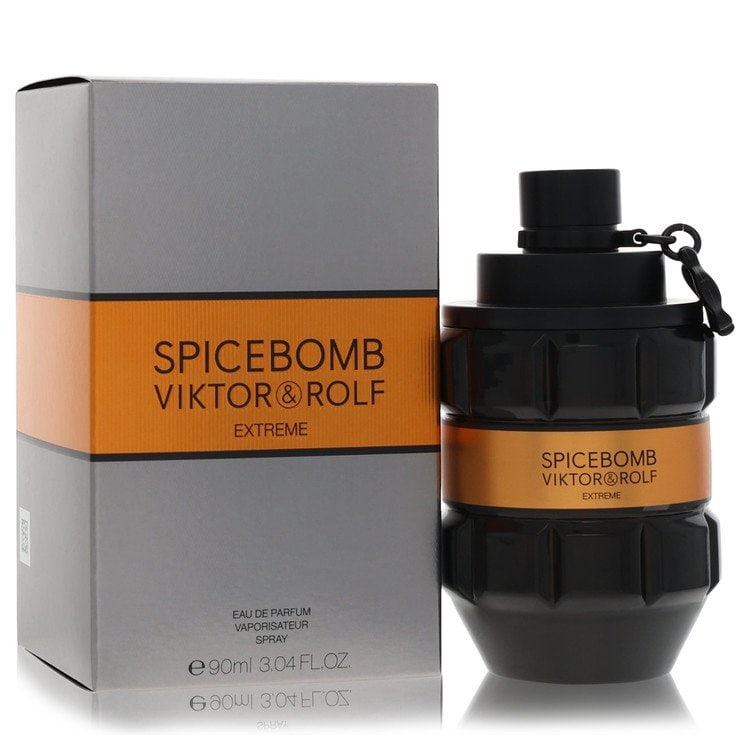 Spicebomb Extreme Cologne By Viktor & Rolf Eau De Parfum Spray: Spicebomb Extreme Cologne By Viktor & Rolf Eau De Parfum Spray 3.04 oz Eau De Parfum Spray with the intense, energetic scent of Viktor & Rolf's Spicebomb Extreme Cologne, a fragrance designed to make