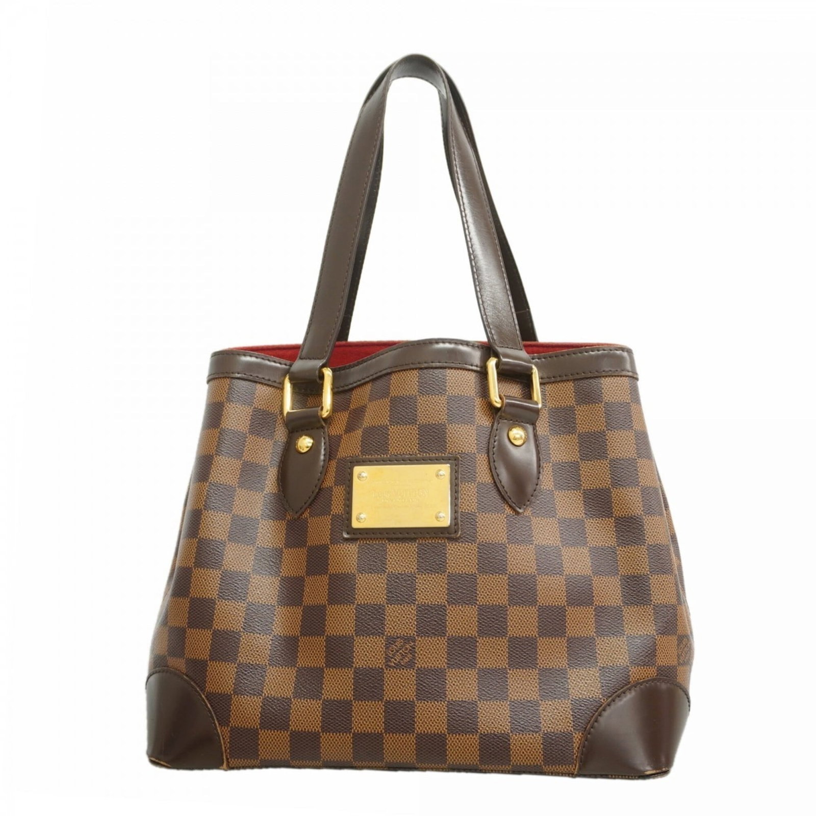 Vuitton Louis Tote Bag: Vuitton Louis Tote Bag Used Louis Vuitton tote bag in Ebene color, featuring the iconic monogram pattern. Measuring 24cm x 28cm x 18cm, it has a classic design with traces of usage and minor