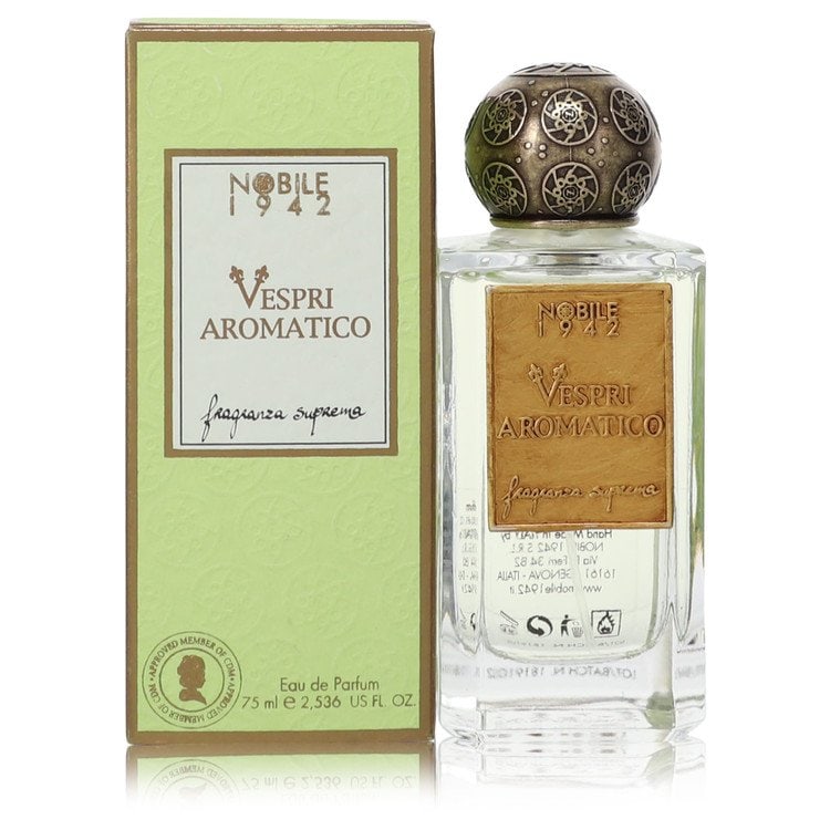 Vespri Aromatico Perfume By Nobile 1942 Eau De Parfum Spray (Unisex): Vespri Aromatico Perfume By Nobile 1942 Eau De Parfum Spray (Unisex) Nobile 1942 Eau De Parfum Spray offers an alluring fragrance experience with its Vespri Aromatico scent. This unisex perfume