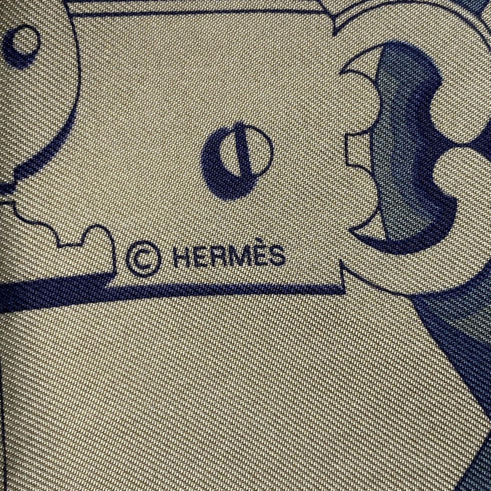 Silk Hermes Scarf - 4