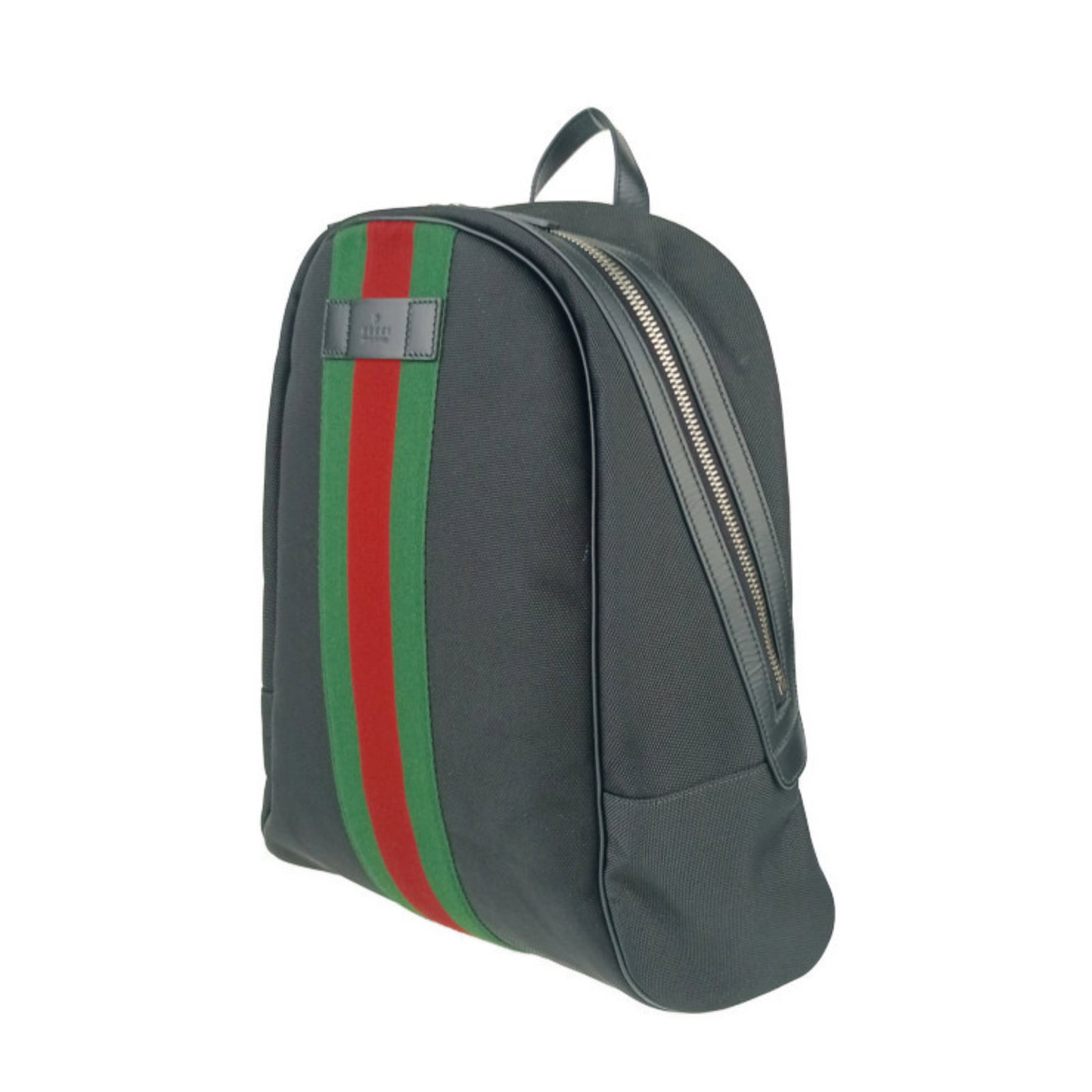 Canvas Leather Backpack by Gucci - 2