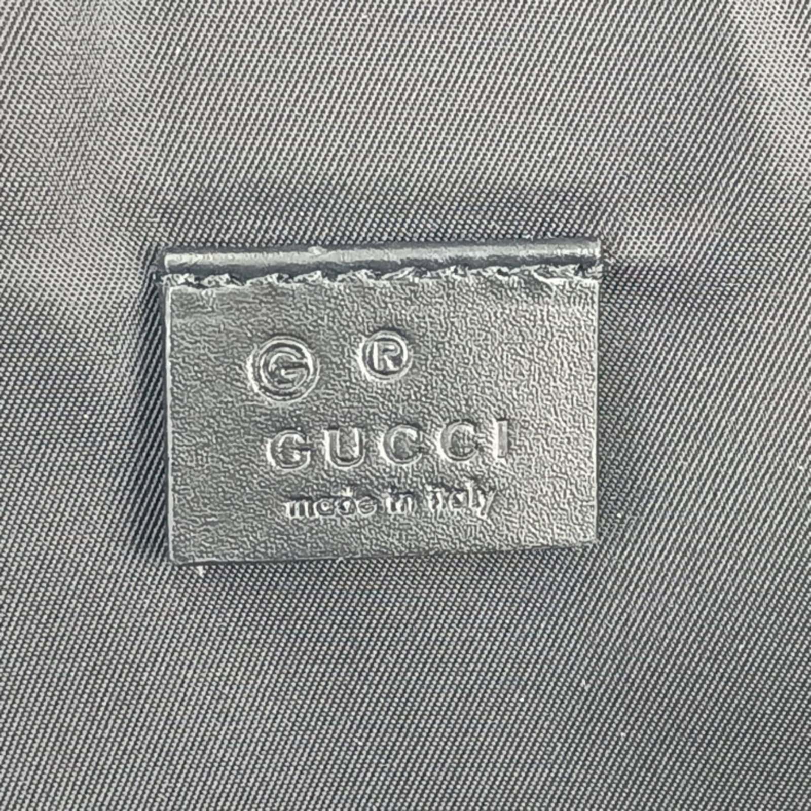 Canvas Leather Backpack by Gucci - 8