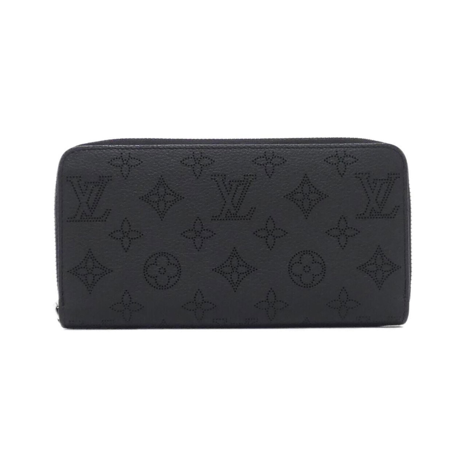 Louis Vuitton Long Wallet (Bi-Fold) Mahina Leather: Louis Vuitton Long Wallet (Bi-Fold) Mahina Leather The Louis Vuitton Long Wallet (Bi-Fold) Mahina Leather features a classic bi-fold design with a sleek black finish, crafted from high-quality Mahina 