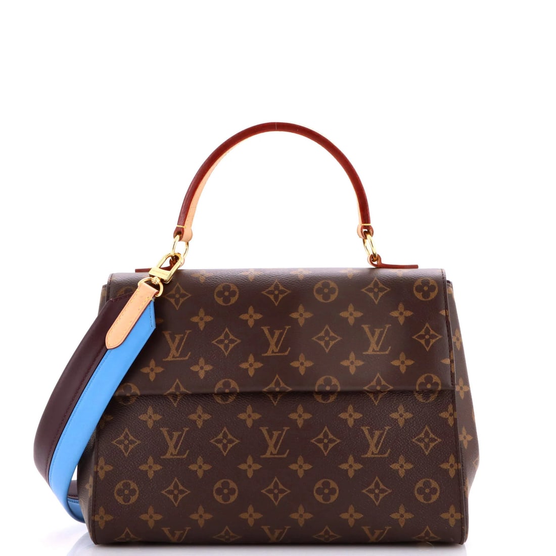 Canvas Monogram Louis Vuitton Bag Top Handle Cluny: Canvas Monogram Louis Vuitton Bag Top Handle Cluny Canvas Monogram Louis Vuitton Bag Top Handle Cluny - A classic shoulder bag with a timeless design, featuring the iconic monogram pattern in brown