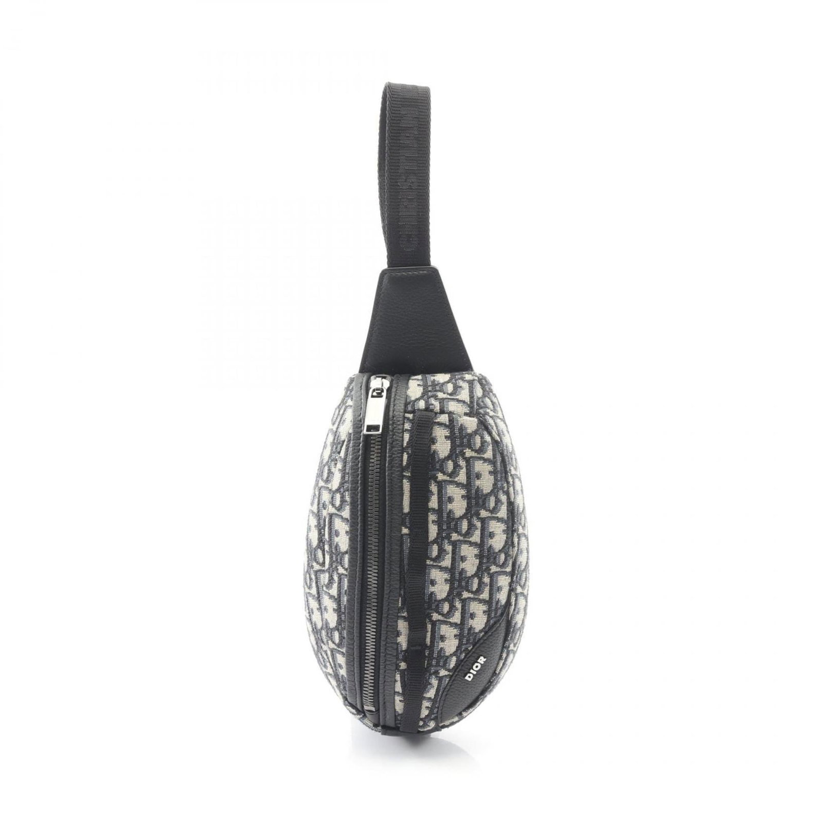 Canvas Leather Christian Dior Fanny Pack: Canvas Leather Christian Dior Fanny Pack Canvas Leather Christian Dior Fanny Pack. This classic fanny pack features canvas and leather construction, with a timeless design in beige, black, and navy