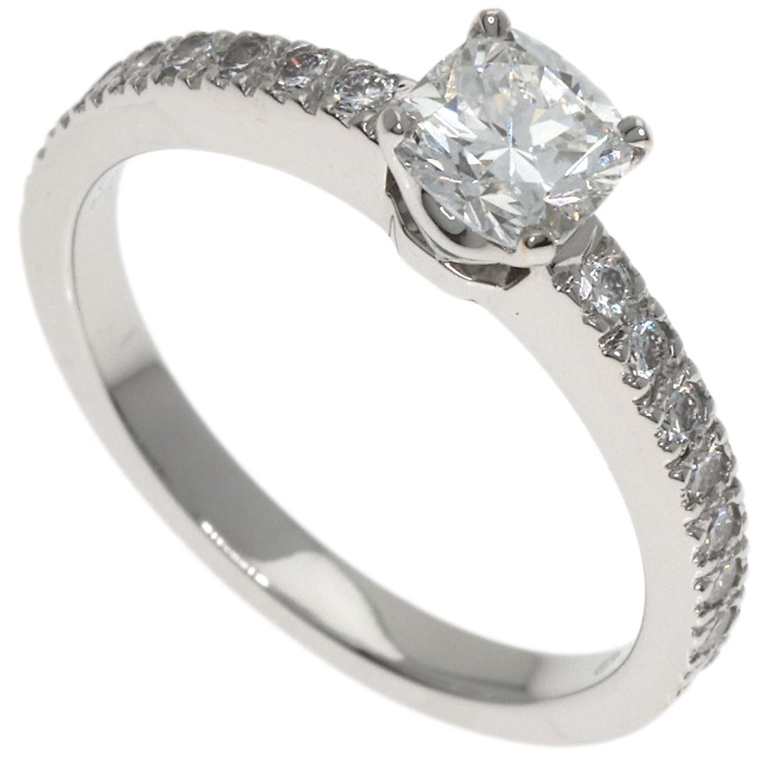 Solitaire Diamond Ring Tiffany Co Platinum (1 of 9)