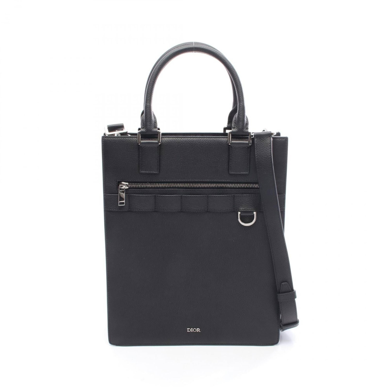 Christian Dior Leather Tote Bag: Christian Dior Leather Tote Bag Christian Dior Leather Tote Bag, made from high-quality leather and featuring a classic design. The bag measures 33.5cm x 28cm x 8.5cm and has some minor scratches and