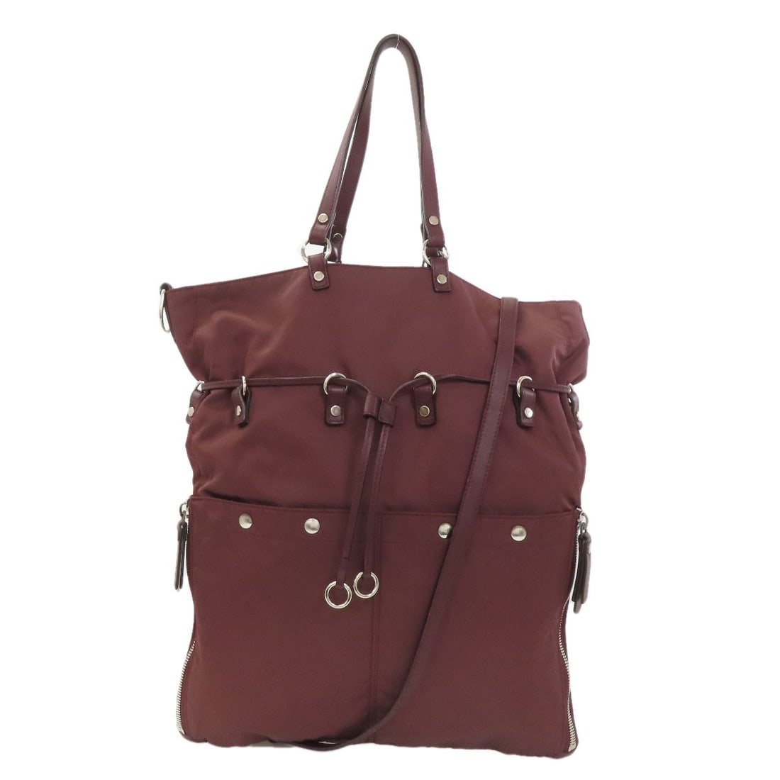 Stella Mccartney 2Way Tote Bag Nylon: Stella Mccartney 2Way Tote Bag Nylon Red Stella McCartney 2Way Tote Bag made from Nylon. The bag features a bold red color and a durable nylon material. This stylish tote bag bears a signature,