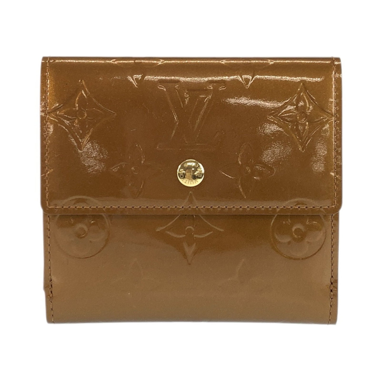 Louis Vuitton Wallet (Tri-Fold): Louis Vuitton Wallet (Tri-Fold) Bronze and Brown Louis Vuitton Tri-Fold Wallet for Sale. This pre-owned wallet features the iconic tri-fold design, measuring 10cm x 11cm x 2cm, with a few traces of us