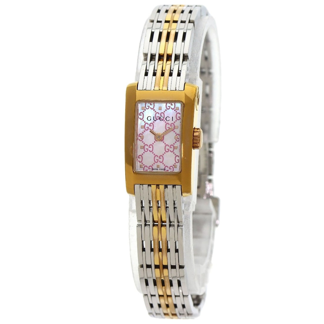 Gucci G Metro Watches 8600L Gold Plated/ Ssxgp: Gucci G Metro Watches 8600L Gold Plated/ Ssxgp Gold Plated Gucci G Metro Watches 8600L Feature Analog Display and Quartz Movement. This 15mm gold plated case watch boasts a pink shell dial, water-resi