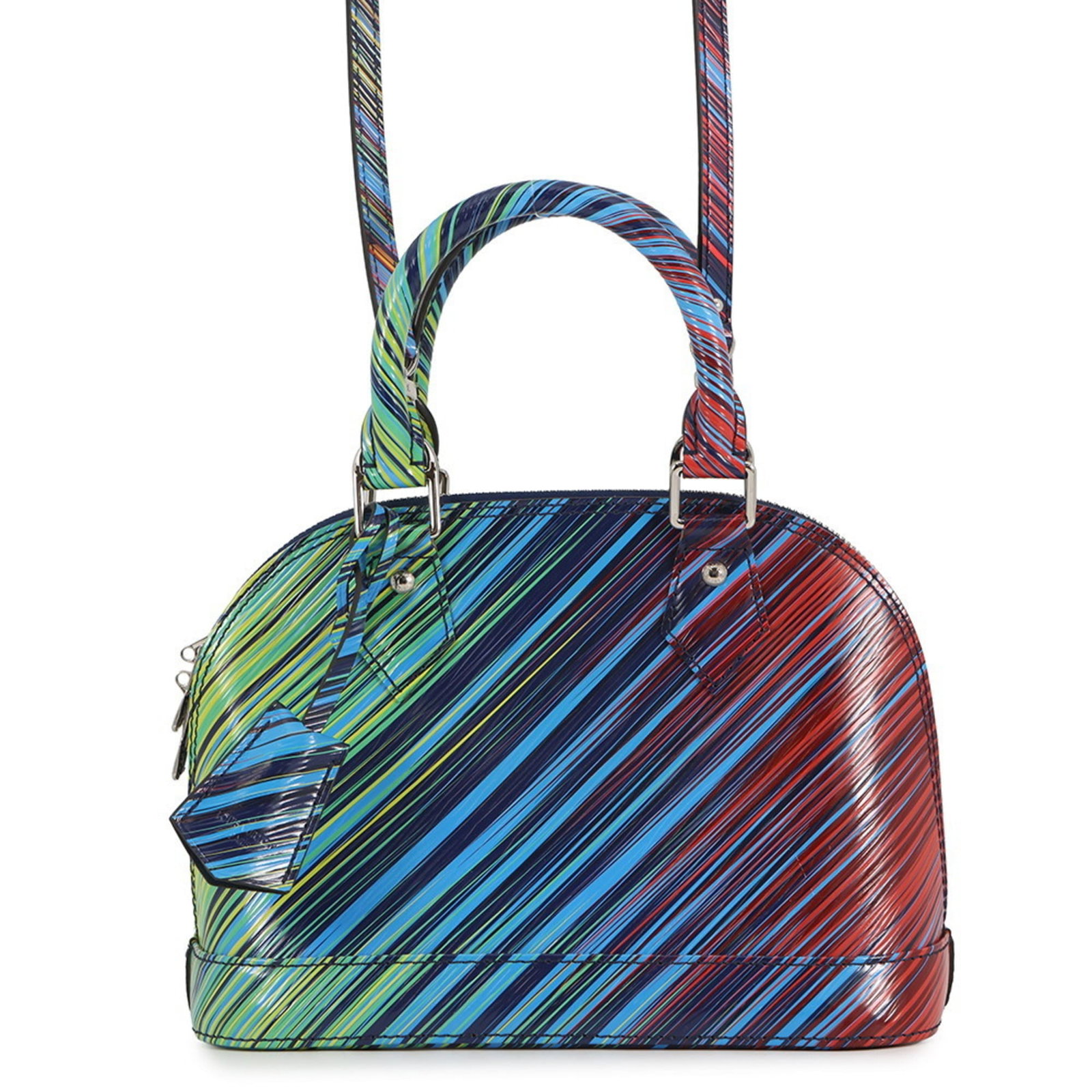 Epi Leather Handbag Shoulder Louis Vuitton: Epi Leather Handbag Shoulder Louis Vuitton Epi Leather Handbag Shoulder Louis Vuitton features a multi-color design, zipper closure, and open pocket. Made from high-quality Epi leather, this shoulder