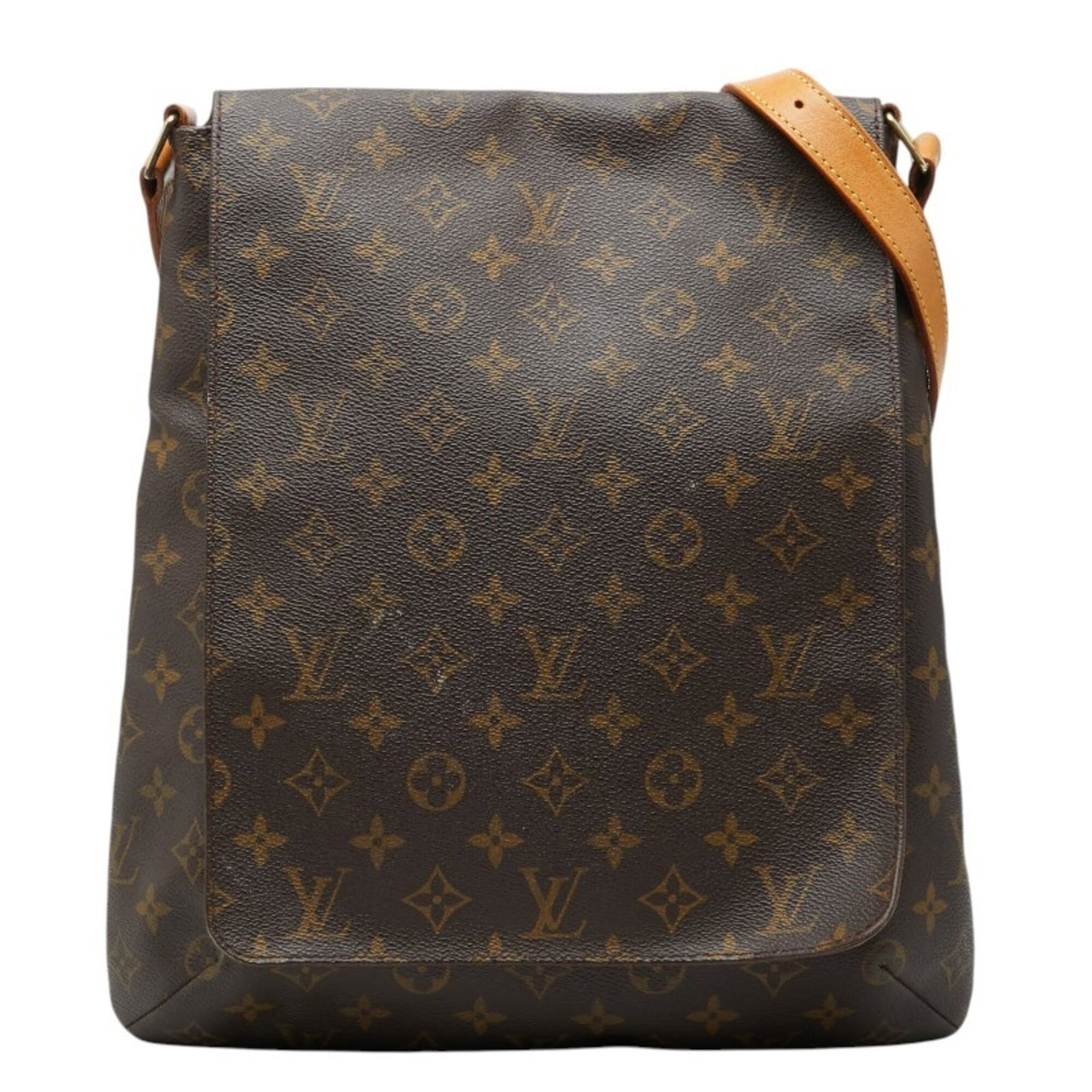 Vuitton Leather Pvc Shoulder Bag: Vuitton Leather Pvc Shoulder Bag This Louis Vuitton Pvc Shoulder Bag features a rich brown color and durable construction, with a classic design that exudes timeless elegance. Measuring 37cm x 31cm x