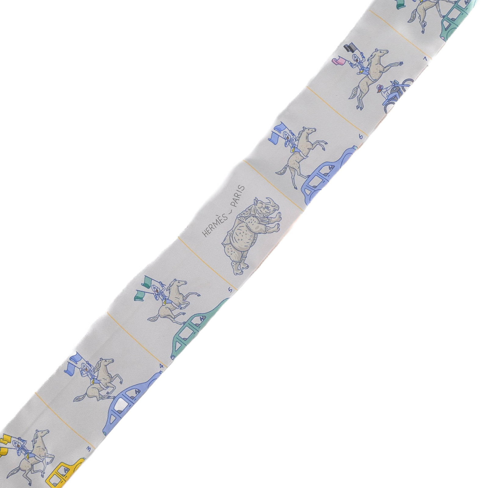 Silk Hermes Scarf - 4
