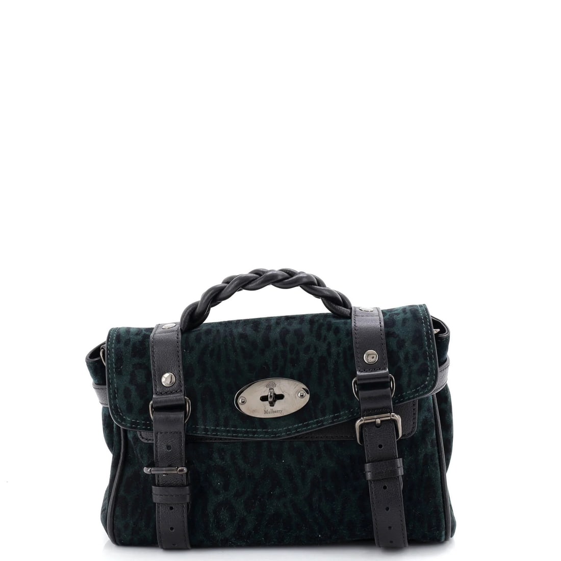 Satchel Alexa Mulberry Mini Leather Printed Suede and NM (1 of 6)