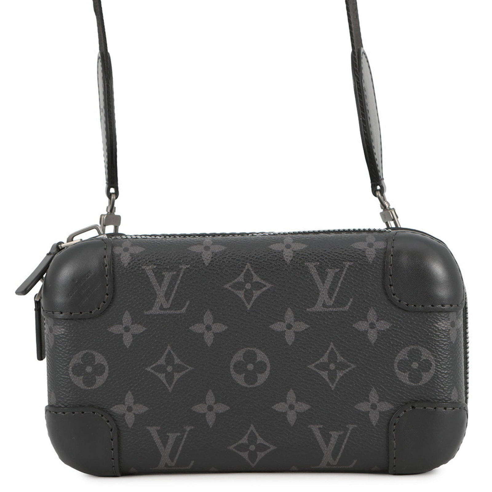 Shoulder bag monogram Louis Vuitton eclipse: Shoulder bag monogram Louis Vuitton eclipse The Louis Vuitton Eclipse monogram shoulder bag features a striking black and Monogram Eclipse color combination. With its sleek design, zipper closure,