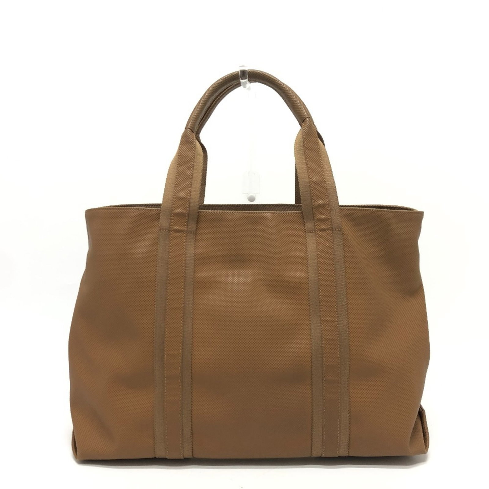 PVC Handbag Tote Bag By Bottega: PVC Handbag Tote Bag By Bottega Bottega Veneta's PVC Handbag Tote Bag features a durable, pvc material in a timeless brown color. Measuring 28cm x 44cm x 17cm, it offers ample space for daily