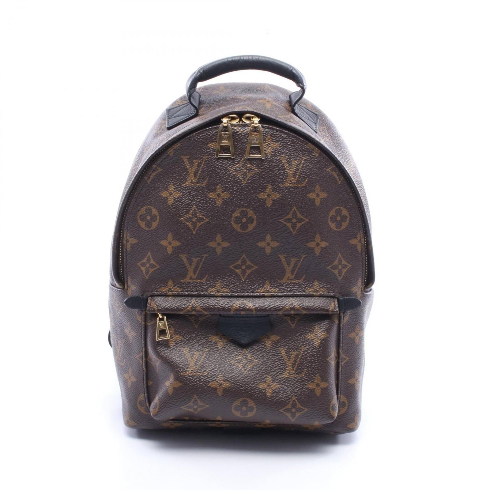 Louis Vuitton Backpack Handbag Monogram: Louis Vuitton Backpack Handbag Monogram Black, Brown, and Monogram Louis Vuitton Backpack Handbag for Women. This used backpack handbag features the iconic monogram pattern in black and brown hues, wi