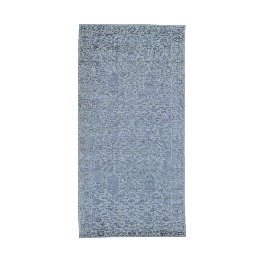 2'5"x8' Gray Jacquard Hand Loomed Broken Cypress Tree Design Runner Rug (1 of 7)