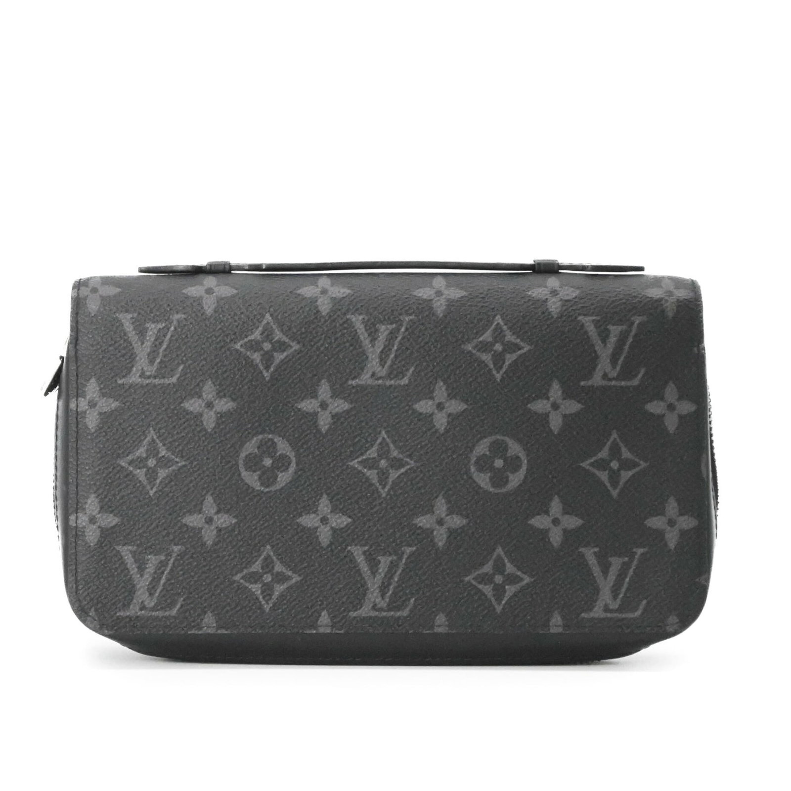 Vuitton Louis Long Wallet Bi Fold Monogram Eclipse: Vuitton Louis Long Wallet Bi Fold Monogram Eclipse Used (like new) Louis Vuitton Long Wallet Bi Fold Monogram Eclipse in black with mint condition, like new item. This bi-fold wallet features the icon