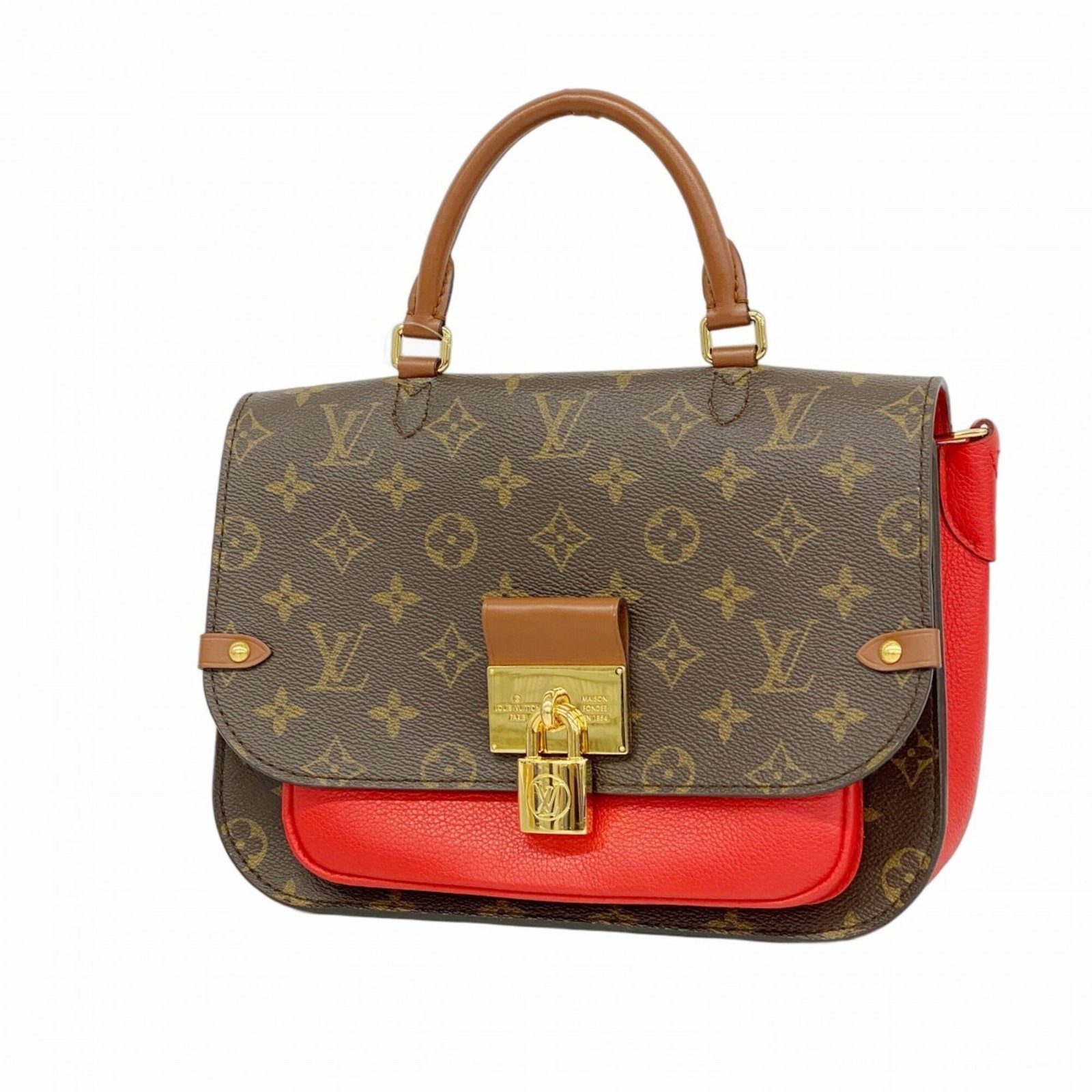 Louis Vuitton Handbag: Louis Vuitton Handbag Coquelicots Louis Vuitton Handbag for Women, 20cm x 26cm x 9.5cm. This pre-owned handbag features a distinctive Coquelicots color and has visible traces of usage with minor scrat