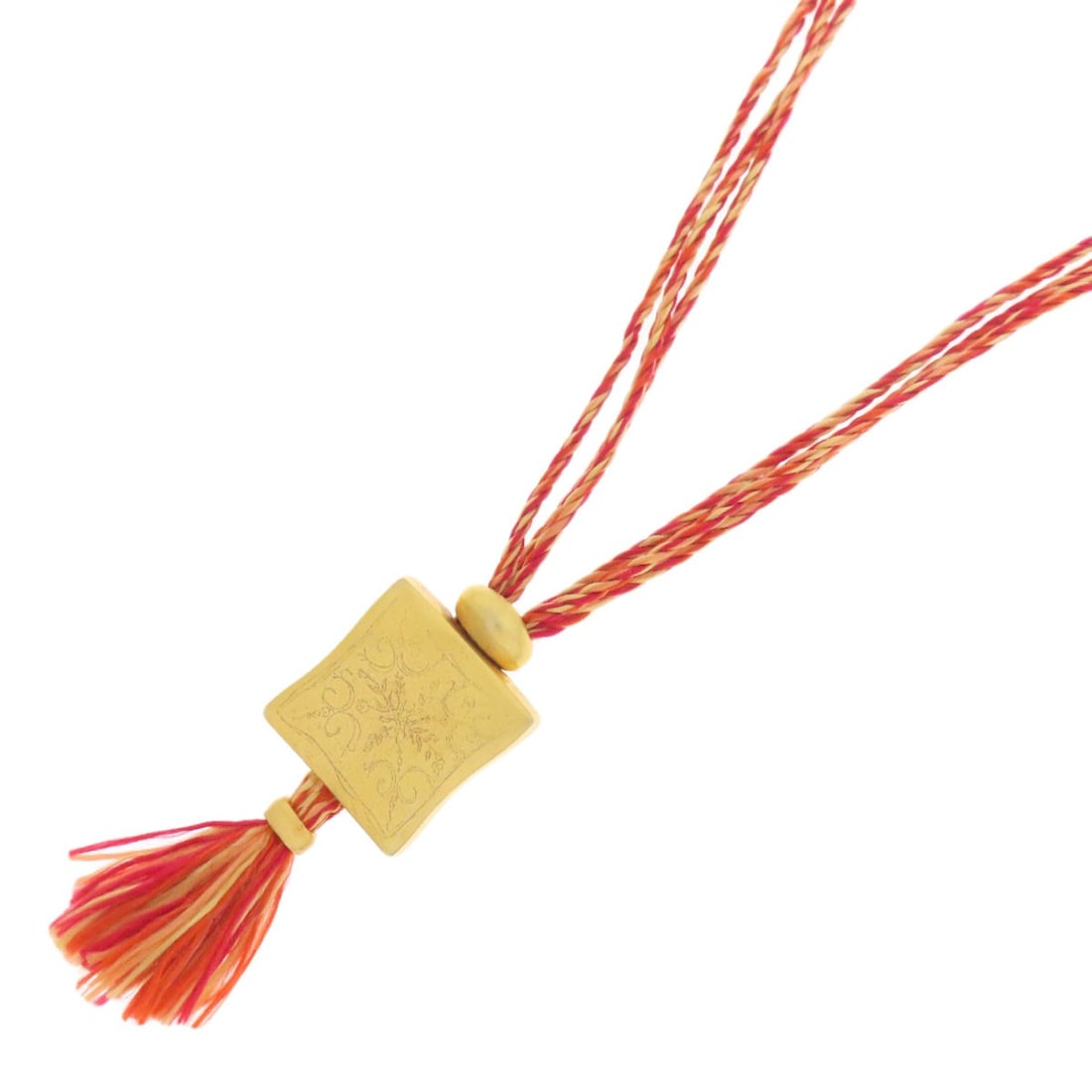 Metal Hermes Necklace Motif Quatre Faubourg Van: Metal Hermes Necklace Motif Quatre Faubourg Van Gold Metal Hermes Necklace Motif Quatre Faubourg Van. This gold metal necklace features the iconic Hermes motif, Quatre Faubourg Van design, and