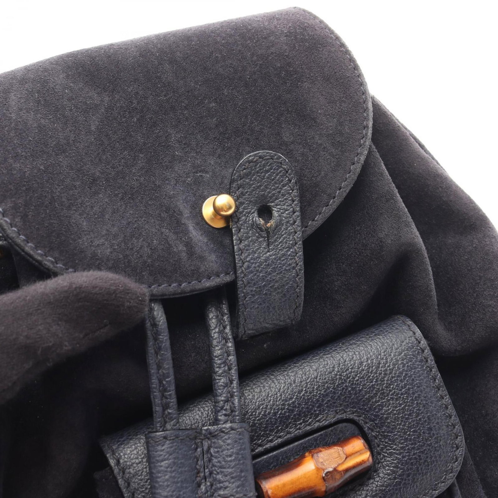Suede Leather Gucci Backpack - 11