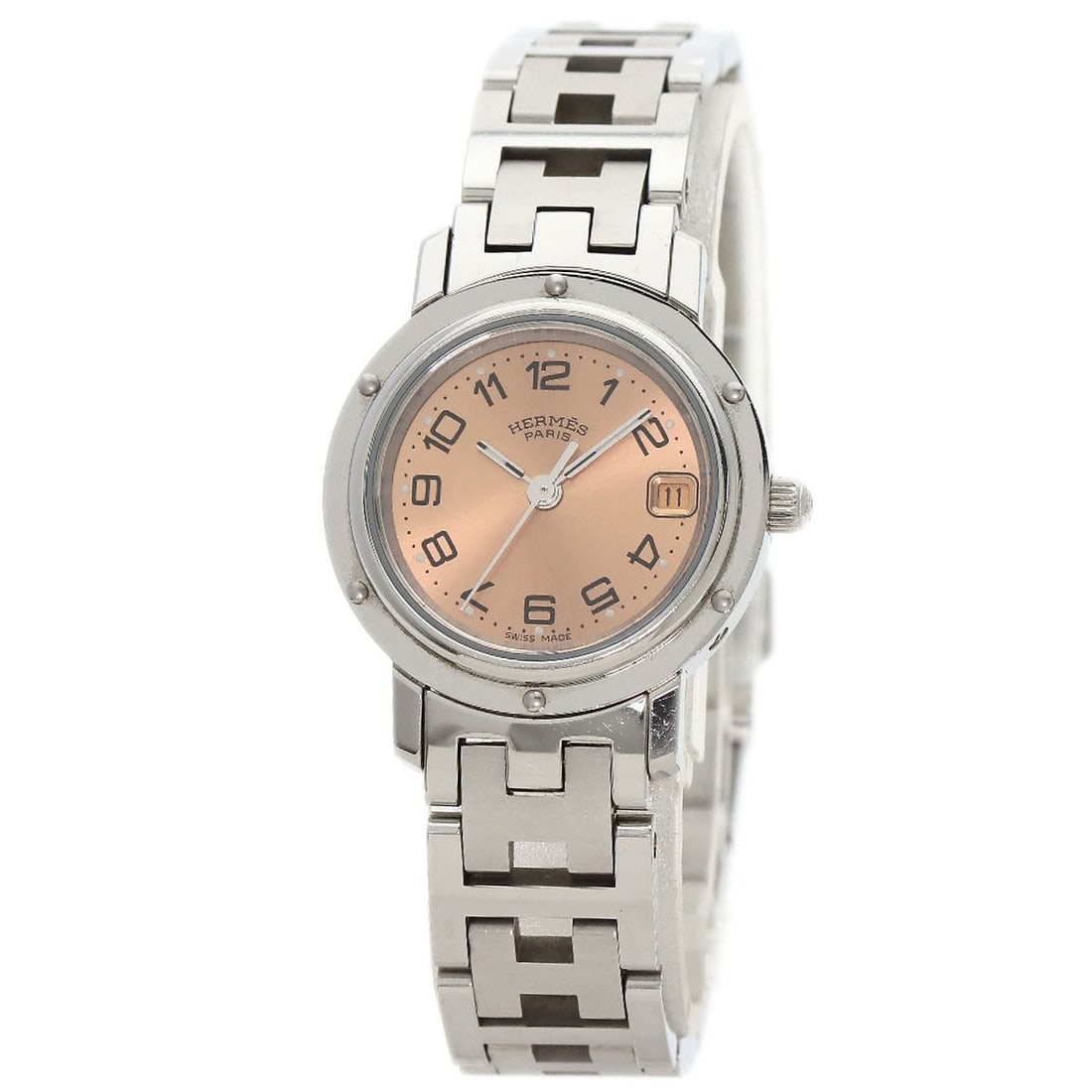 Clipper Watches From Hermes Cl4.210 Stainless Steel: Clipper Watches From Hermes Cl4.210 Stainless Steel Clipper Watches From Hermes Cl4.210 Stainless Steel are designed with a sleek, silver stainless steel case and bezel, measuring 24mm in diameter.