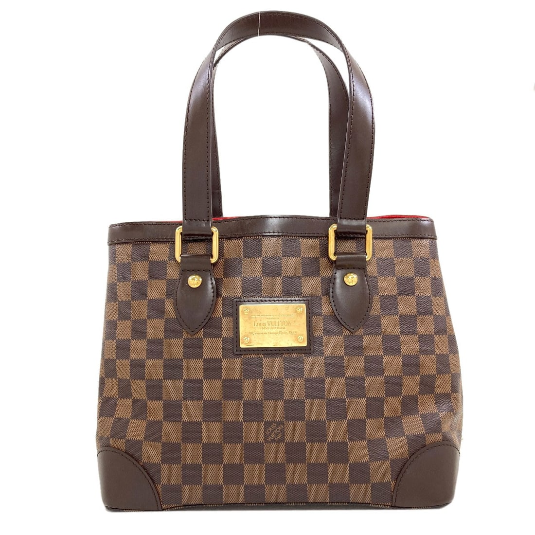 Hampstead Damier Canvas Pm Tote Bag Louis Vuitton N51205: Hampstead Damier Canvas Pm Tote Bag Louis Vuitton N51205 Brown Damier canvas tote bag from LOUIS VUITTON, featuring the iconic N51205 style. This classic design combines timeless elegance with a touch