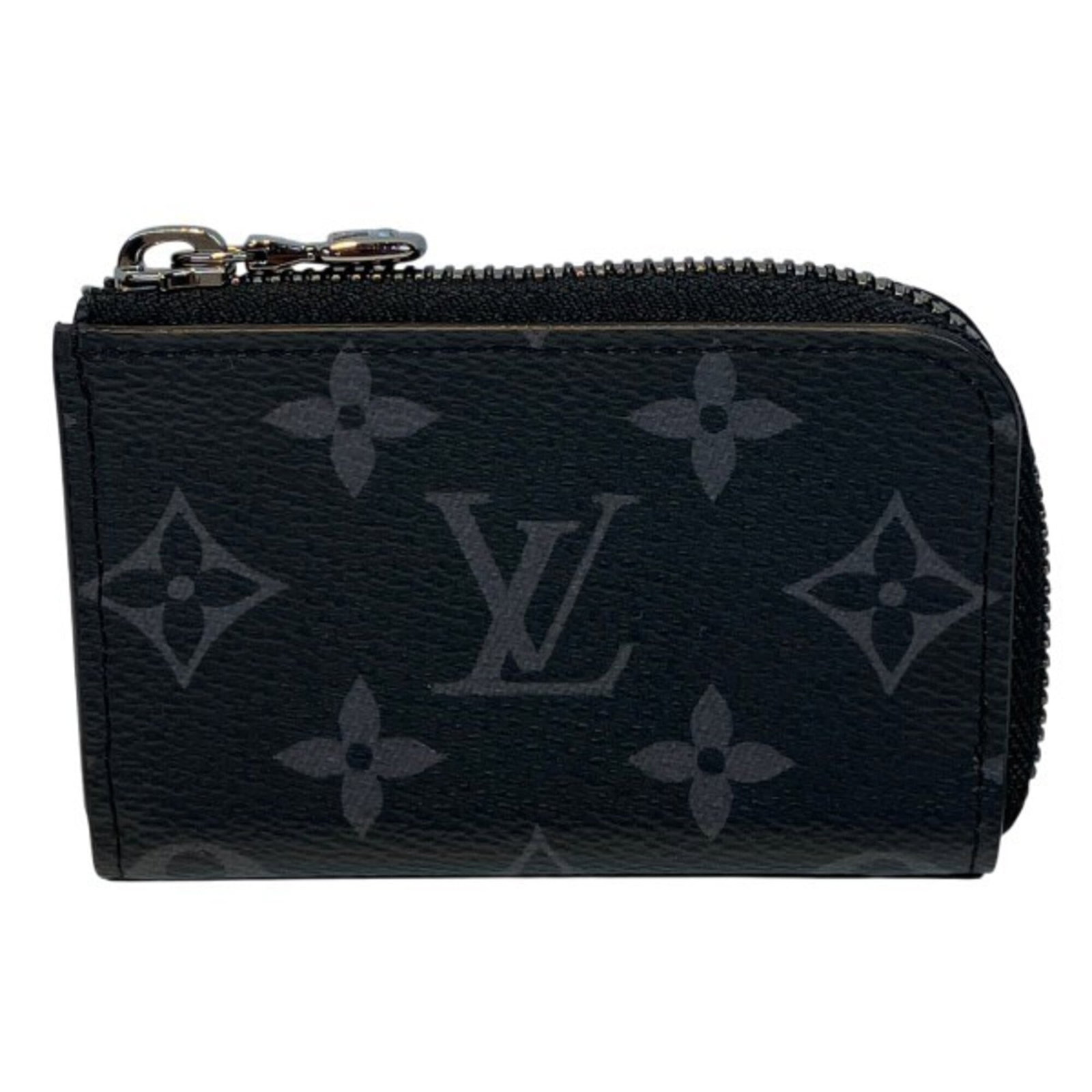 Louis Vuitton Coin Purse/ Coin Case Monogram Canvas Pvc Coated Canvas: Louis Vuitton Coin Purse/ Coin Case Monogram Canvas Pvc Coated Canvas Monogram canvas, pvc coated canvas, and classic black color make up the exterior of this Louis Vuitton coin purse. The item measur