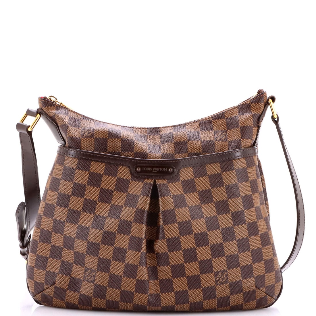 Handbag Damier Bloomsbury PM Vuitton Louis: Handbag Damier Bloomsbury PM Vuitton Louis Canvas Coated Louis Vuitton Damier Bloomsbury PM Cross Body Bag in Brown, featuring a classic design with edge wear and minor scuffs on the exterior. The int